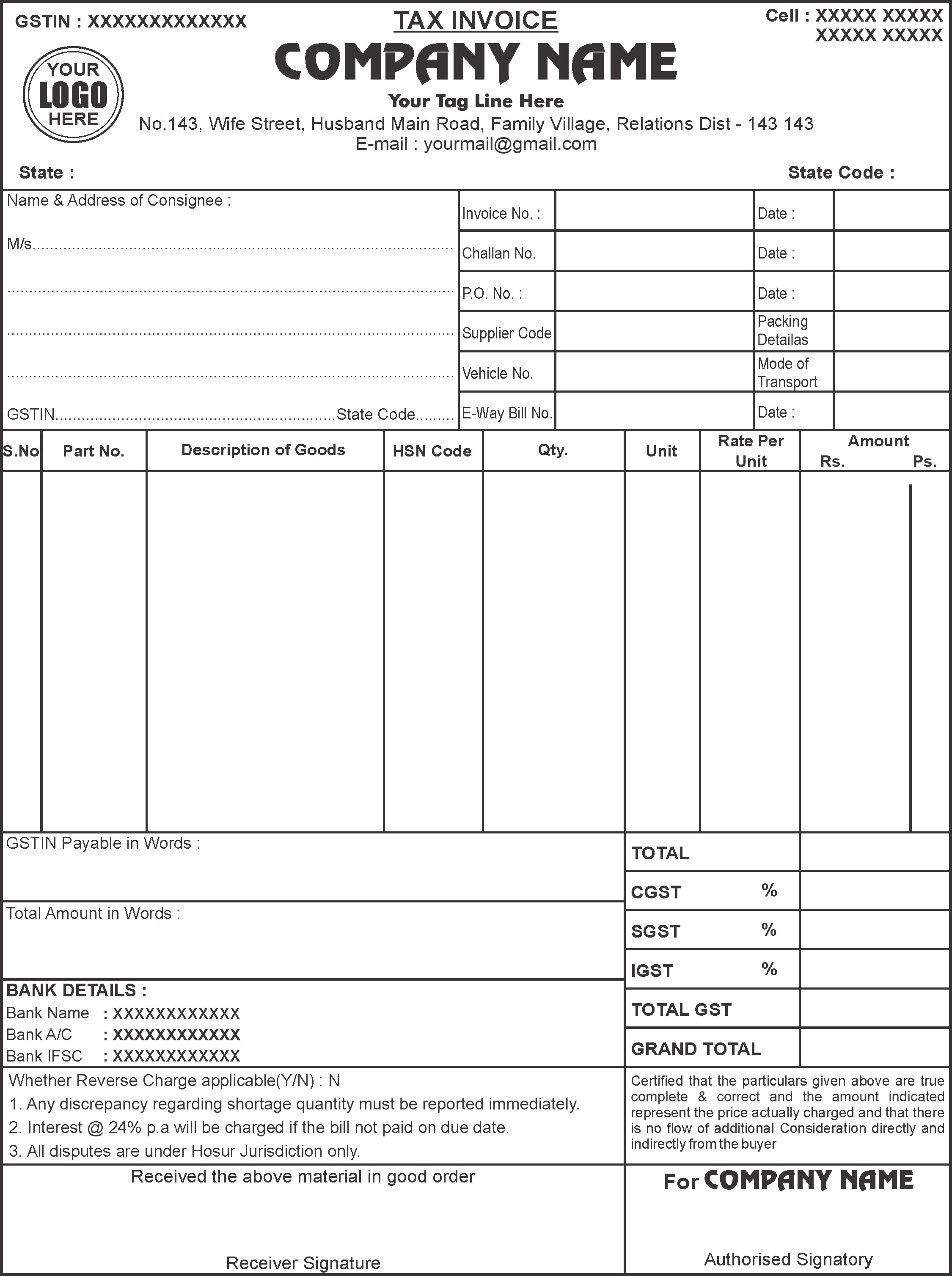 Tax Invoice